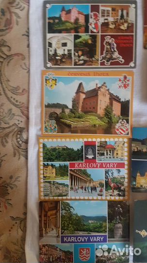 Открытки с видами Чехословакии, винтаж, 1973-78 г