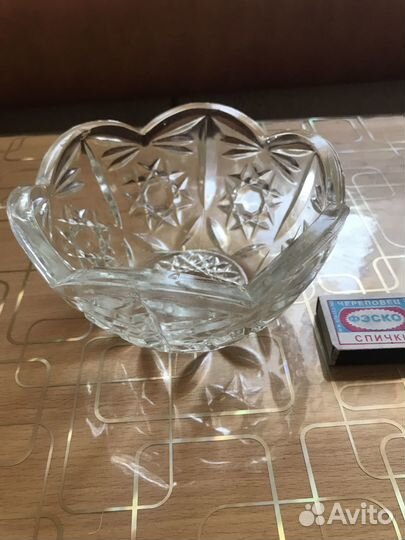 Хрустальная конфетница СССР