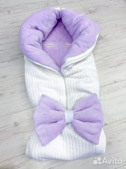 Зимний очень теплый конверт-одеяло на выписку