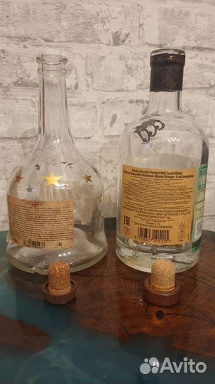 Бутылки из под элитного алкоголя