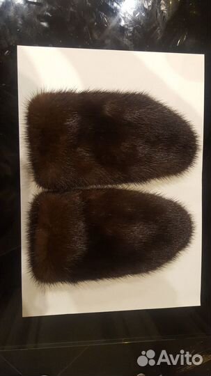 Варежки детские норковые