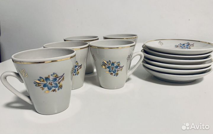 Кофейный сервиз полонский фарфоровый завод СССР