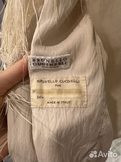 Кожаная куртка brunello cucinelli с желетом