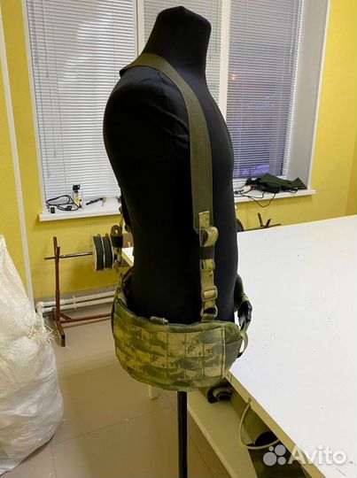 Боевой пояс с баллистической защитой и лямками Бр1