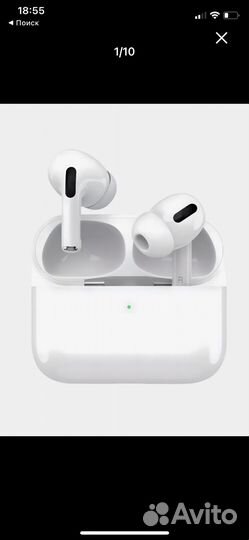 Беспроводные наушники Pods pro с шумоподавлением