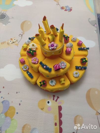 Мягкий торт с кусочками