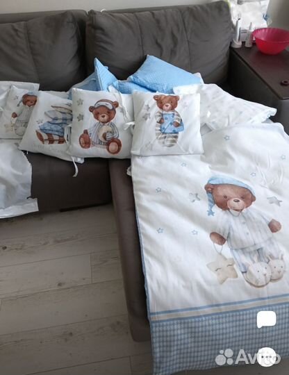 Бортики в детскую кроватку новые