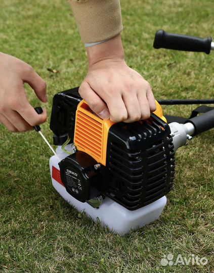 Мощный триммер бензиновый деко новый