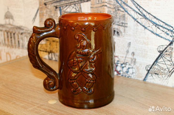 Штоф керамический и 2 кружки СССР