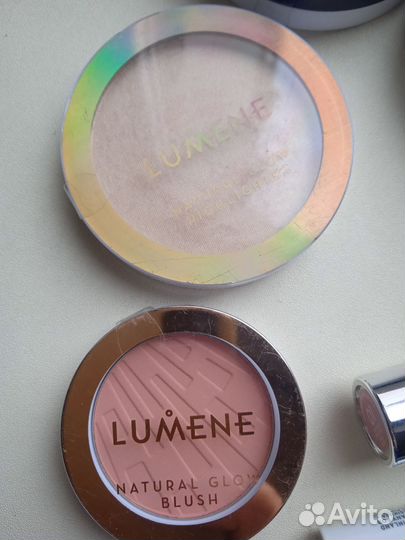 Тушь, помада, румяна, хайлайтер, пудра Lumene нов