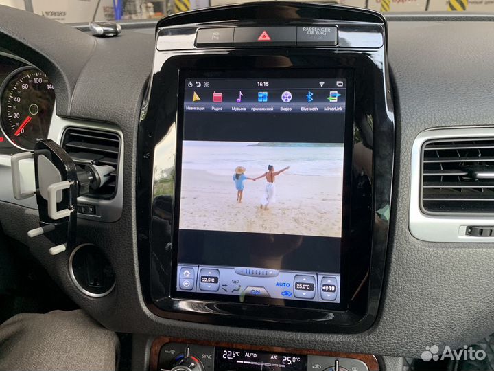 Кредит, магнитола Tesla для VW Touareg 2010 - 2018