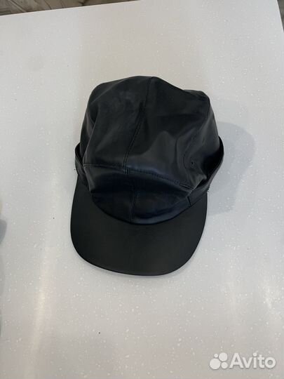 Мужская кожаная кепка рыбалка охрана