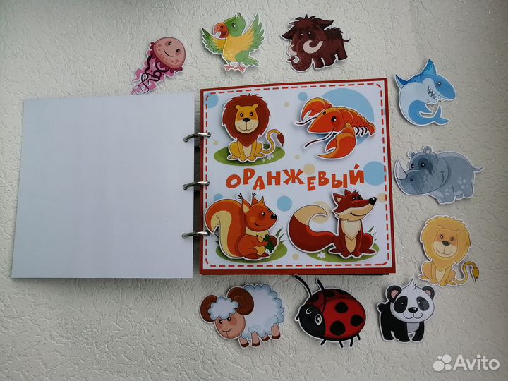 Книжка развивашка на липучках