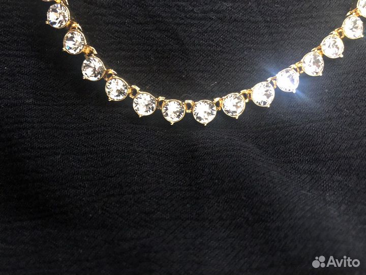 Колье браслет и серьги swarovski