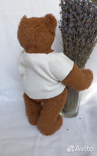 Мягкая игрушка, мишка, тедди, ручная работа