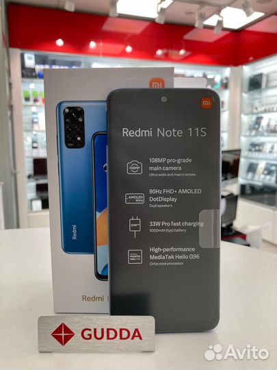 Телефон, Xiaomi Redmi Note 11S 8/128Gb, Новый