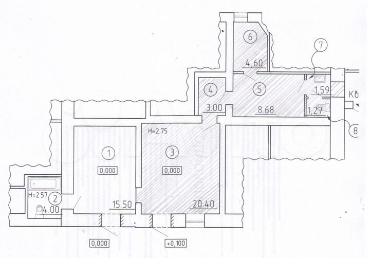 Свободного назначения, 59 м²