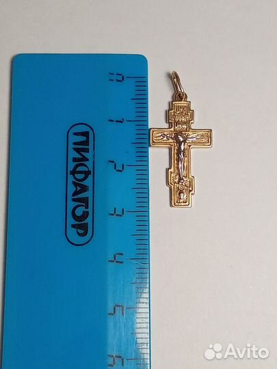 Золотой крестик 1,55 гр 585