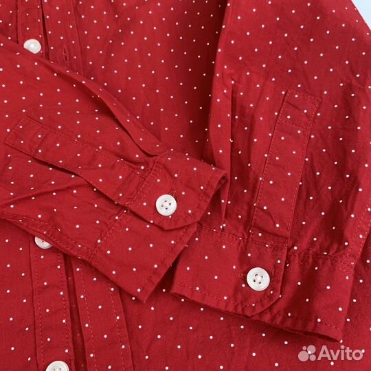 Рубашка h&m в горох для девочки 104