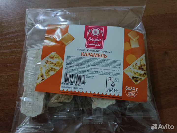 Батончики злаковые