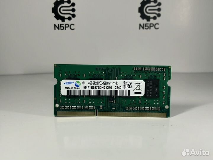 DDR3 4GB 1600MHz Samsung для ноутбука
