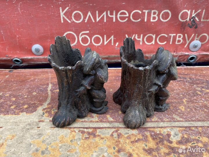 Карандашница СССР гном силумин 2 штуки