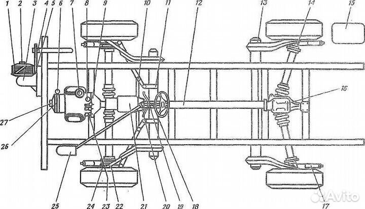 Полный комплект ходовой, приводной части луаз