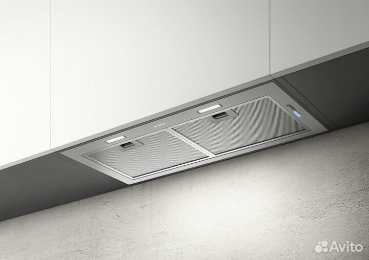 Вытяжка встраиваемая Elica fold GR/A/72 серый управление: кнопочное (1 мотор)