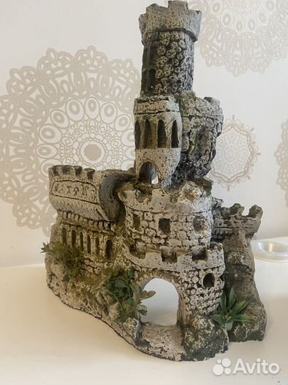 Замок для аквариума, грот- укрытие для рыбок