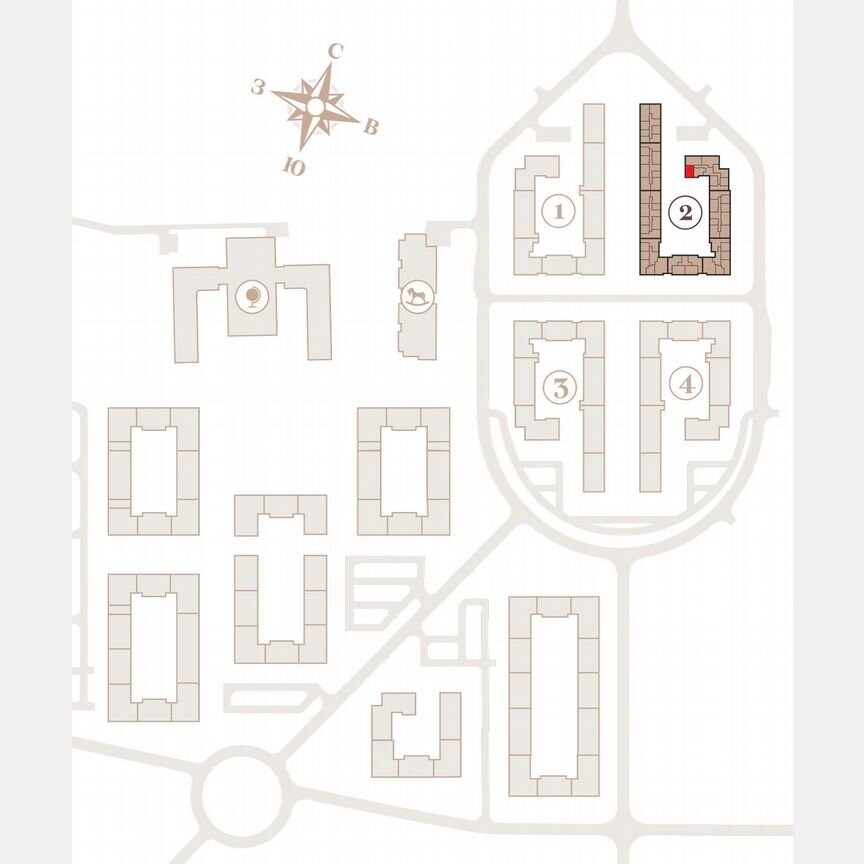 2-к. квартира, 51,3 м², 3/4 эт.