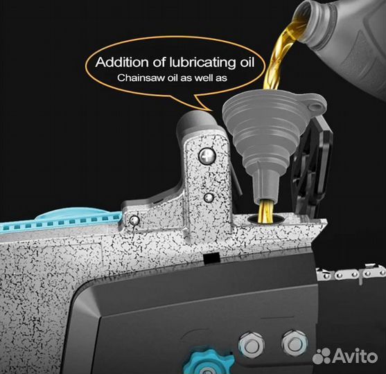 Пила цепная, 2 АКБ Makita 18V, шина 16