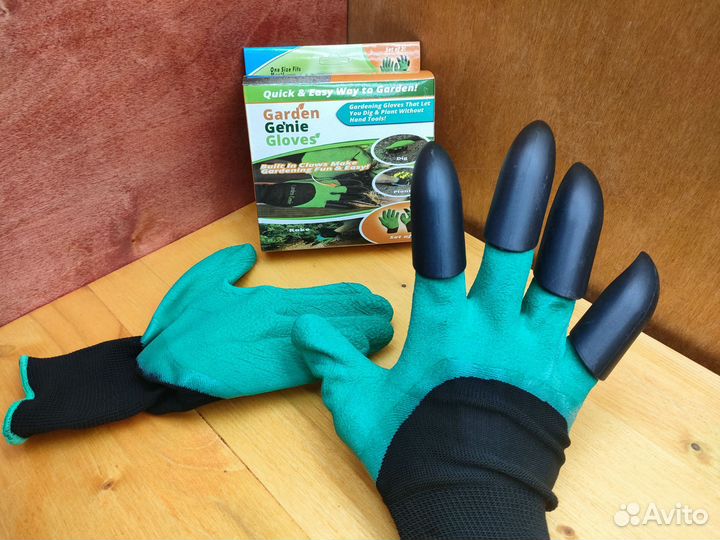 Перчатки с когтями садовые Garden Genie Gloves