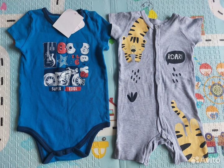 Боди, песочники-H&M, Crokid, Baby GO, 62-92 размер