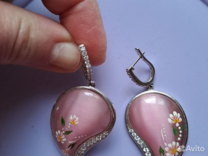 Серьги серебро