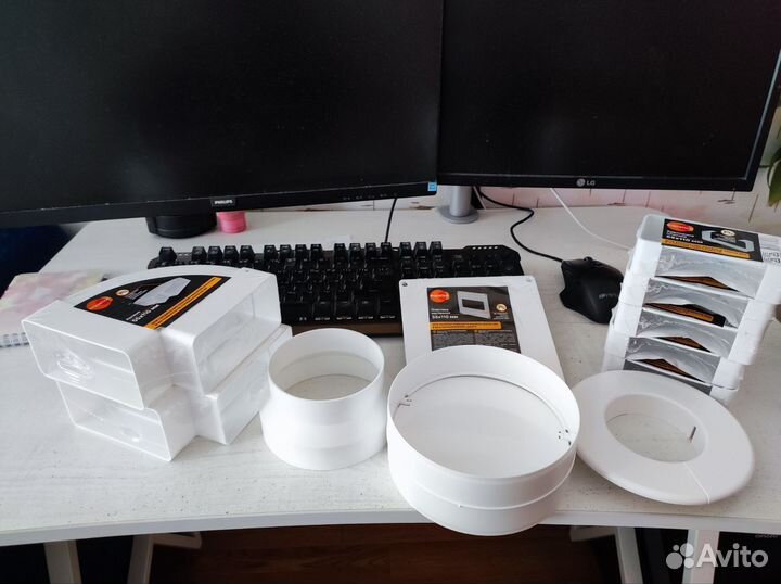 Соединительные части для воздуховода пластиковые