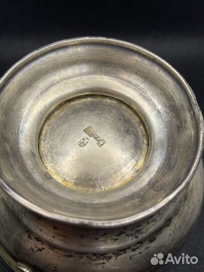 Сахарница серебро 84 Царская Россия