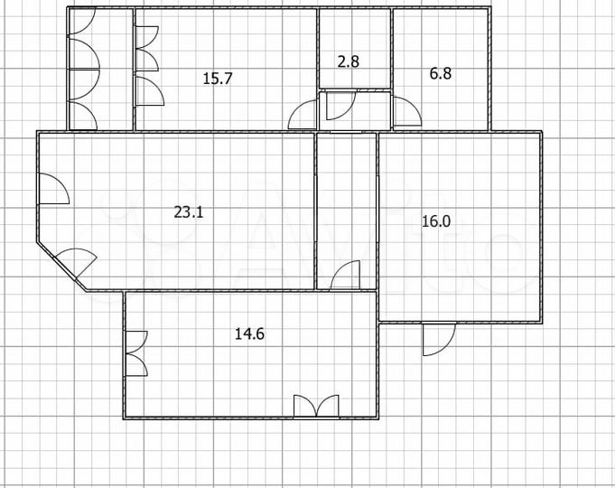 2-к. квартира, 87 м², 4/9 эт.