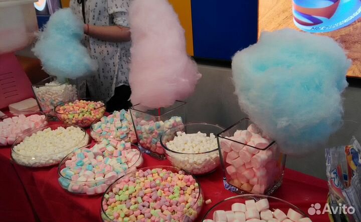 Сладкая вата,ролл мороженое,карамельное яблоко,поп