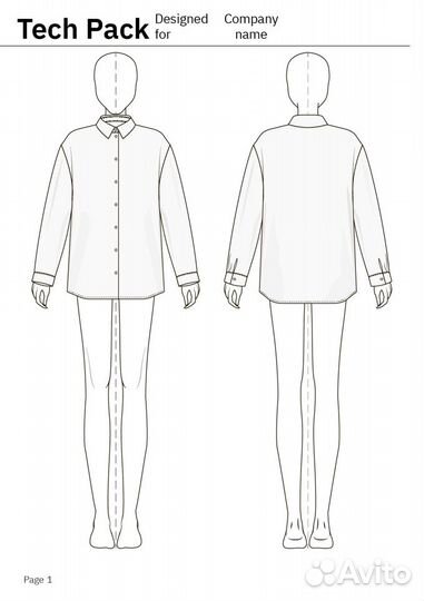 Технический эскиз одежды,технологические узлы Eng
