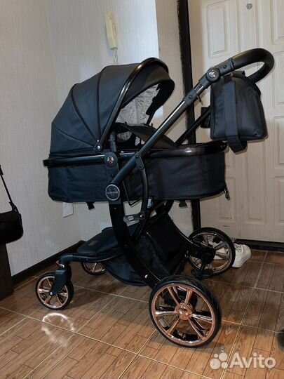 Коляска 3 в 1 lux mom экокожа