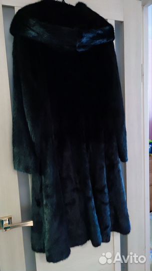 Шуба норковая 42 44 черная