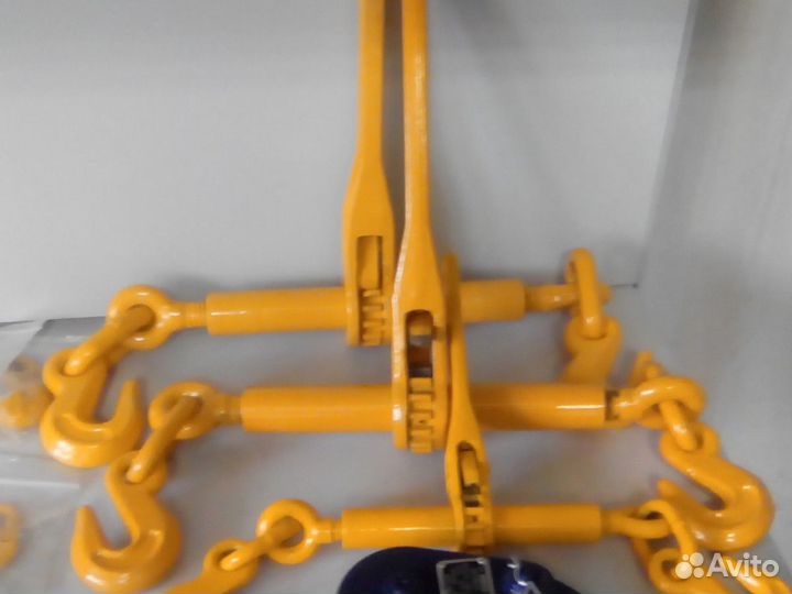 Цепь для стяжки груза с талрепом 8т. 4м