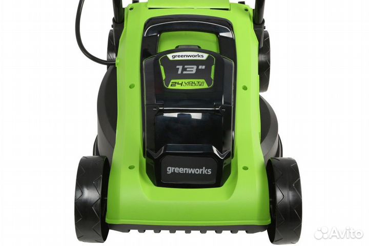 Газонокосилка Greenworks G24LM33k2, 24v, 33 см