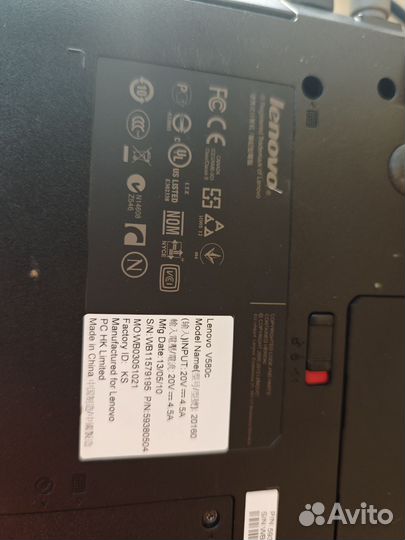 Ноутбук Lenovo v 580 c