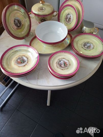Столовый сервиз ГДР. Мадонна на6 персон
