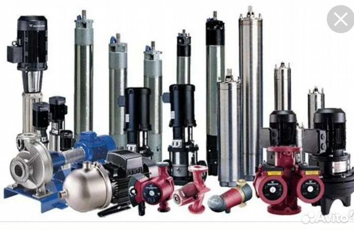 Ремонт насосных станций, погружных насосов и т.д