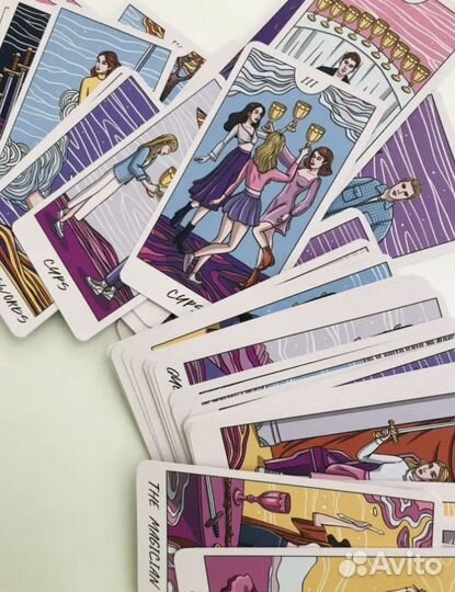 Карты taro розовые новые