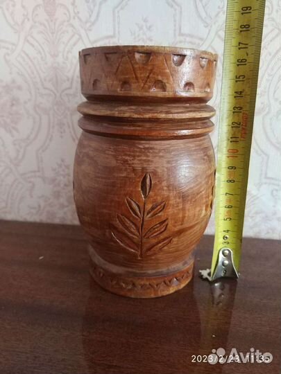 Ваза деревянная
