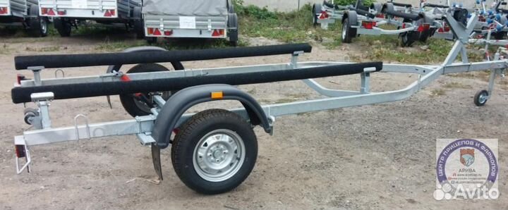 Прицеп 1Е.101 для перевозки лодки. Доставляем