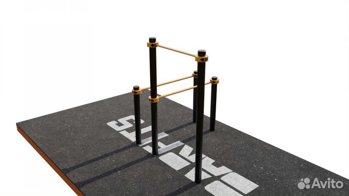 Турник С брусьями свс-75 108мм металл